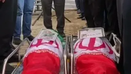فیلم جگرسوز از تشییع پیکر 2 کودک شهید در تبریز ! / تبریز در ماتم و غم !