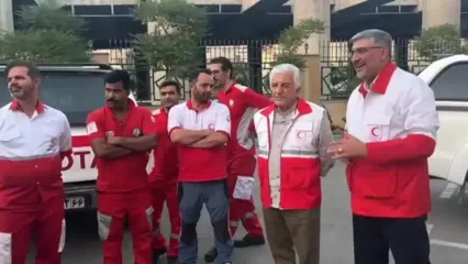 رضا کیانیان به کمک امدادگران رفت
