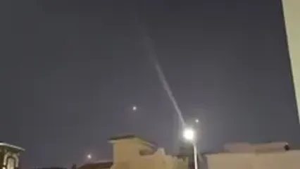 فیلم حمله موشکی ایران به پایگاه آمریکایی در عراق