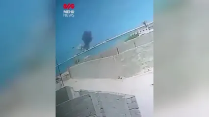 اولین فیلم از انفجار اسکله متانول بندر دیر بوشهر از دوربین مدار بسته