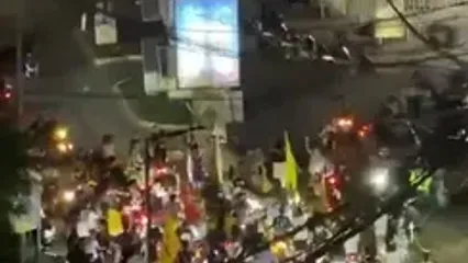 ببینید؛ فریاد ایران ایران اهالی ضاحیه پس از حملات موشکی موفق به اسرائیل