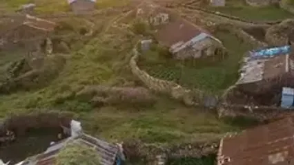 فیلم تصویر هوایی بر فراز ییلاق‌ سرسبز گیلان