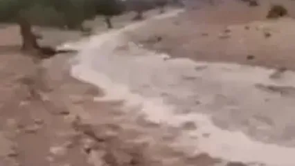 بارش باران و جاری شدن روان‌ آب، صبح امروز در یزد