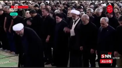 حضور رئیس جمهور کشورمان در نماز ظهر عاشورا در شهر تبریز