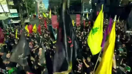 مراسم عزاداری روز عاشورا در ضاحیه جنوبی بیروت