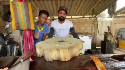 ببینید؛ صید یک کوسه غول پیکر 500 کیلوگرمی و برش زدن آن در سریلانکا