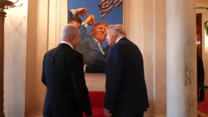 استقبال خاص ترامپ از نتانیاهو و زنش
