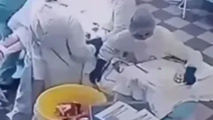 ببینید؛ ادامه عمل جراحی هنگام زلزله ۸.۸ ریشتری