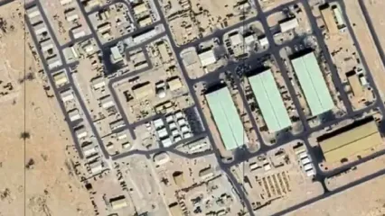تصاویر تازه از نقطه‌زنی موشک ایران در پایگاه آمریکا