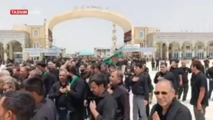 عزاداری روز تاسوعای حسینی در مسجد مقدس جمکران
