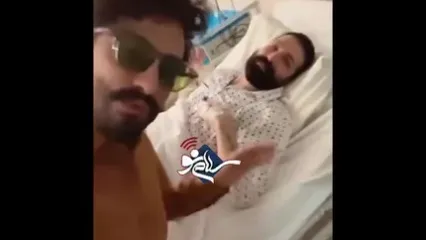 فیلم آخرین وضعیت حمید هیراد در عیادت راغب / خودش و پزشکش پس از شیمی‌درمانی چه گفت ؟!