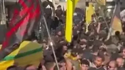 مراسم تشییع پیکر شهید ابوعلی در بیروت