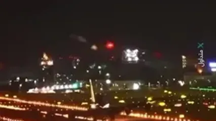 ببینید؛ لحظه برخورد موتور هواپیمای باری با باند فرودگاه در تایوان