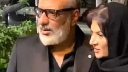 تصاویری از بازیگران در مراسم ختم مادر ریما رامین‌فر
