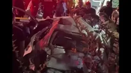 ببینید؛ حادثه در تهرانپارس؛ کامیون چندین خودروی سواری را در اتوبان باقری زیر گرفت!