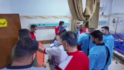 فیلم فاجعه در محور نجف به بصره / مینی‌بوس و اتوبوس حامل زائران با هم تصادف کردند