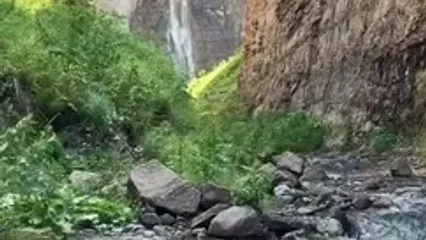 فیلم آبشار دیدنی مران یکی از جاذبه‌های طبیعی مازندران