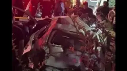 حادثه وحشتناک در اتوبان باقری / کامیون خودروها را زیر گرفت + عکس و فیلم
