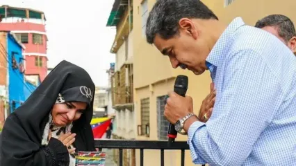 ویدئوی مکالمه فارسی نیکلاس مادورو با سحر امامی