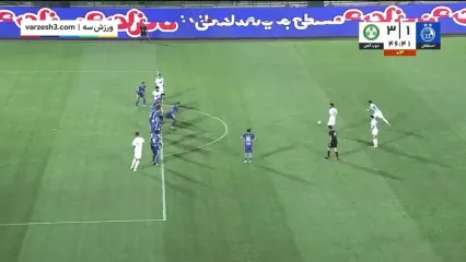استقلال 3 ذوب آهن 3 / رامین رضاییان آبی ها را در کورس نگه داشت +خلاصه بازی
