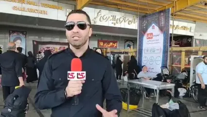 فیلم گزارش تصویری خبرنگار رکنا از بازگشت زائران اربعین مرز شلمچه