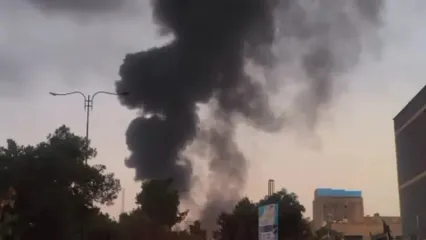 گزارش خبرنگار صداوسیما از محل حادثه آتش‌سوزی در جنوب تهران