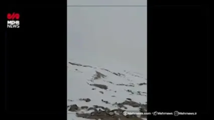 برف تابستانی در قله دماوند