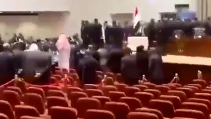 اعضای مجلس عراق به جان هم افتادند