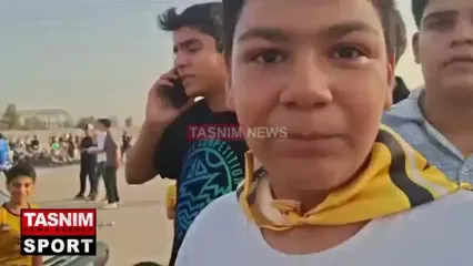 یک بانوی سپاهانی امروز درس هواداری داد
