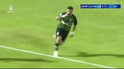 کامبک خیبر، گل سوم به مس رفسنجان توسط شجاعی