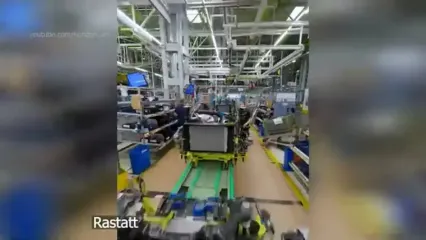 ببینید؛ نگاهی به خطوط تولید خودروهای مرسدس بنز در کارخانه ای در آلمان