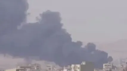 آتش‌سوزی بزرگ در تبریز / دود آسمان نصف شهر را سیاه کرد دود سیاه + علت