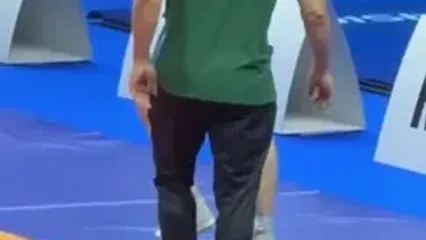 فیلم درگیری ۲ کشتی‌گیر در مسابقات جهانی