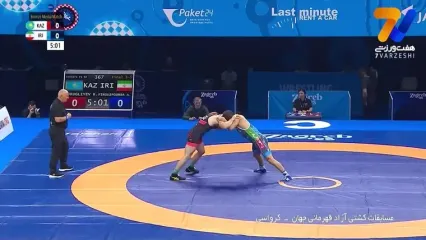کشتی امیرحسین فیروزپور مقابل کامیل کوروگلیف در رده بندی را ببینید ی کامل