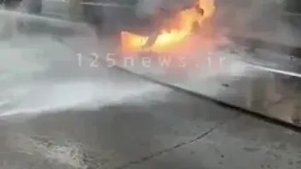آتش سوزی عجیب دو خودرو در مشهد / علت چه بود؟