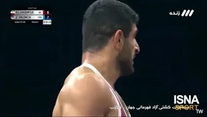 حرکات زشت کشتی‌گیر آمریکایی پس از شکست قاسمپور
