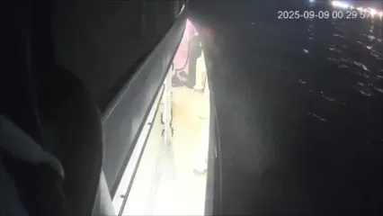 فیلم لحظه اصابت پهپاد اسرائیلی به کشتی کاروان آزادی