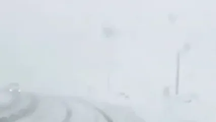 ۱۰ سانتی‌متر برف در ورزقان آذربایجان‌شرقی
