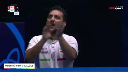 فیلم مبارزه پرافتخار امیرحسین زارع با حریف بحرینی