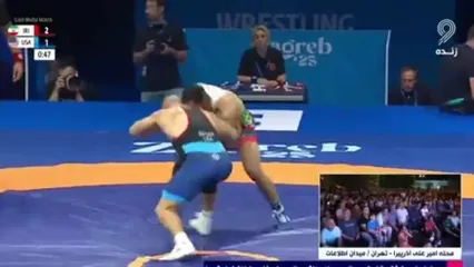 ویدیو: طلای آذرپیرا در ثانیه‌های پایانی به نقره تبدیل شد