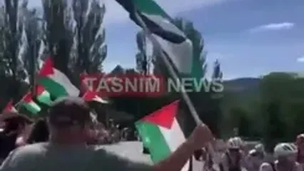 تنش و درگیری در تور دوچرخه‌ سواری اسپانیا در اعتراض به حضور نماینده اسرائیل