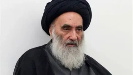 تشییع پیکر همسر آیت‌الله سیستانی در نجف