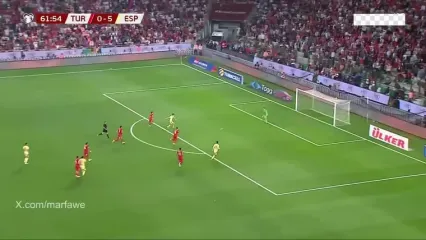 ویدیو: گل ششم اسپانیا به ترکیه توسط پدری