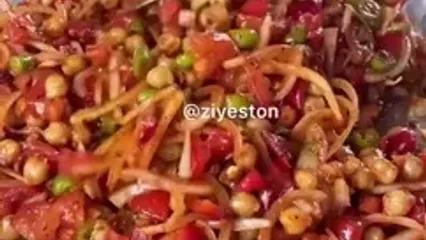 طرز تهیه نخود تابه‌ ای (غذای وگان )
