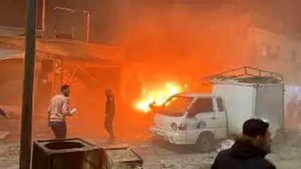 حمله به یک خودرو در مسیر فرودگاه حلب