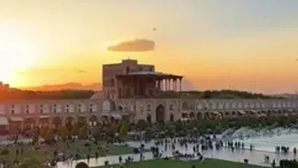 اصفهان نصف جهان، با شکوهی جاودانه در غروب آفتاب