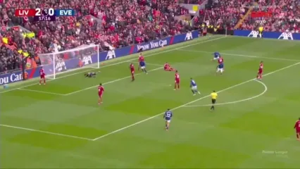 ویدیو: گل اول اورتون به لیورپول توسط ادریس گانا گویه