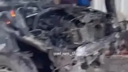 صحنه‌های دلخراش از حمله رژیم صهیونیستی به خودروی آوارگان در غزه