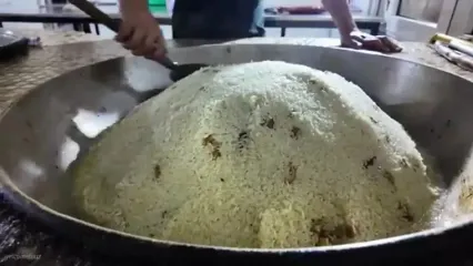 غذای خیابانی در ازبکستان؛ پخت سمرقندپلوی محبوب در تاشکند