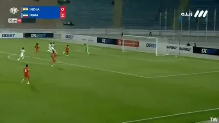 ویدیو: گل سوم ایران به هند توسط مهدی طارمی